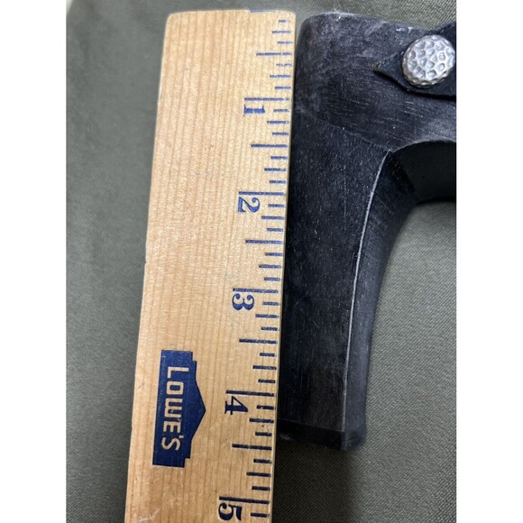 BRIDGET SHUSTER SASSY BLACK LEATHER MULE HEELS SIZE US 10 Lock Heart - Picture 8 of 8